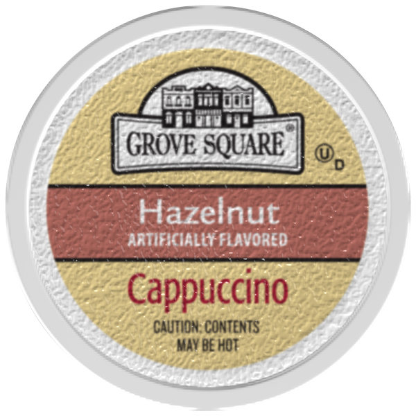 Grove Square Hazelnut Cappuccino, k-cup 2.0 compatible