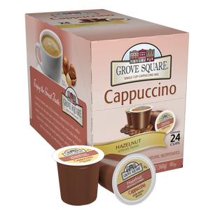 Grove Square Hazelnut Cappuccino, k-cup 2.0 compatible
