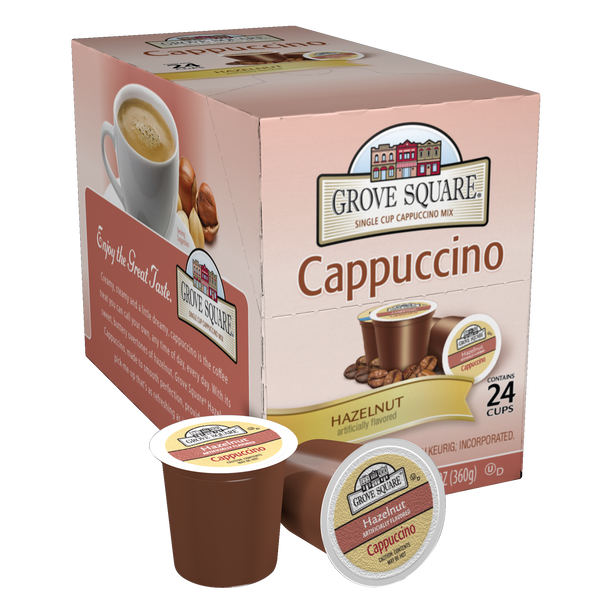 Grove Square Hazelnut Cappuccino, k-cup 2.0 compatible