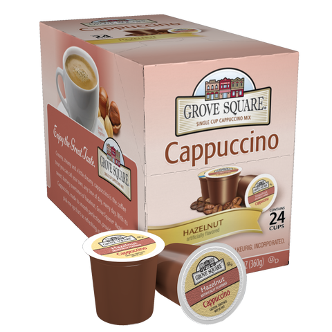 Grove Square Hazelnut Cappuccino, k-cup 2.0 compatible