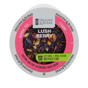 Higgins and Burke Lushberry Herbal Loose Tea, k-cup 2.0 compatible