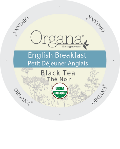 Organa Tea - English Breakfast Tea, K-cup 2.0 compatible  24 Count Sleeve