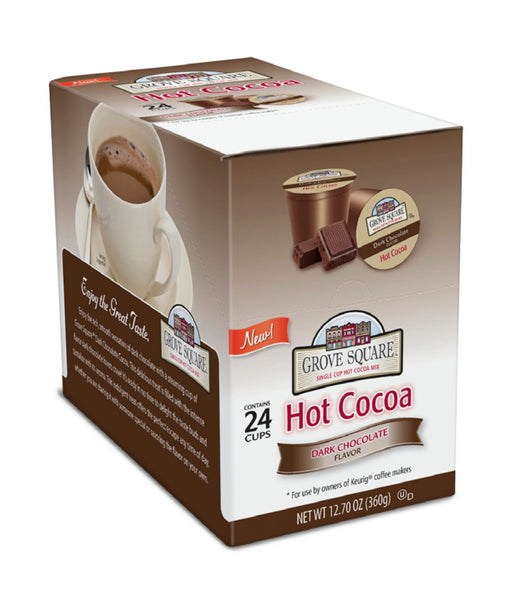 Grove Square Dark Chocolate Cocoa, k-cup 2.0 compatible