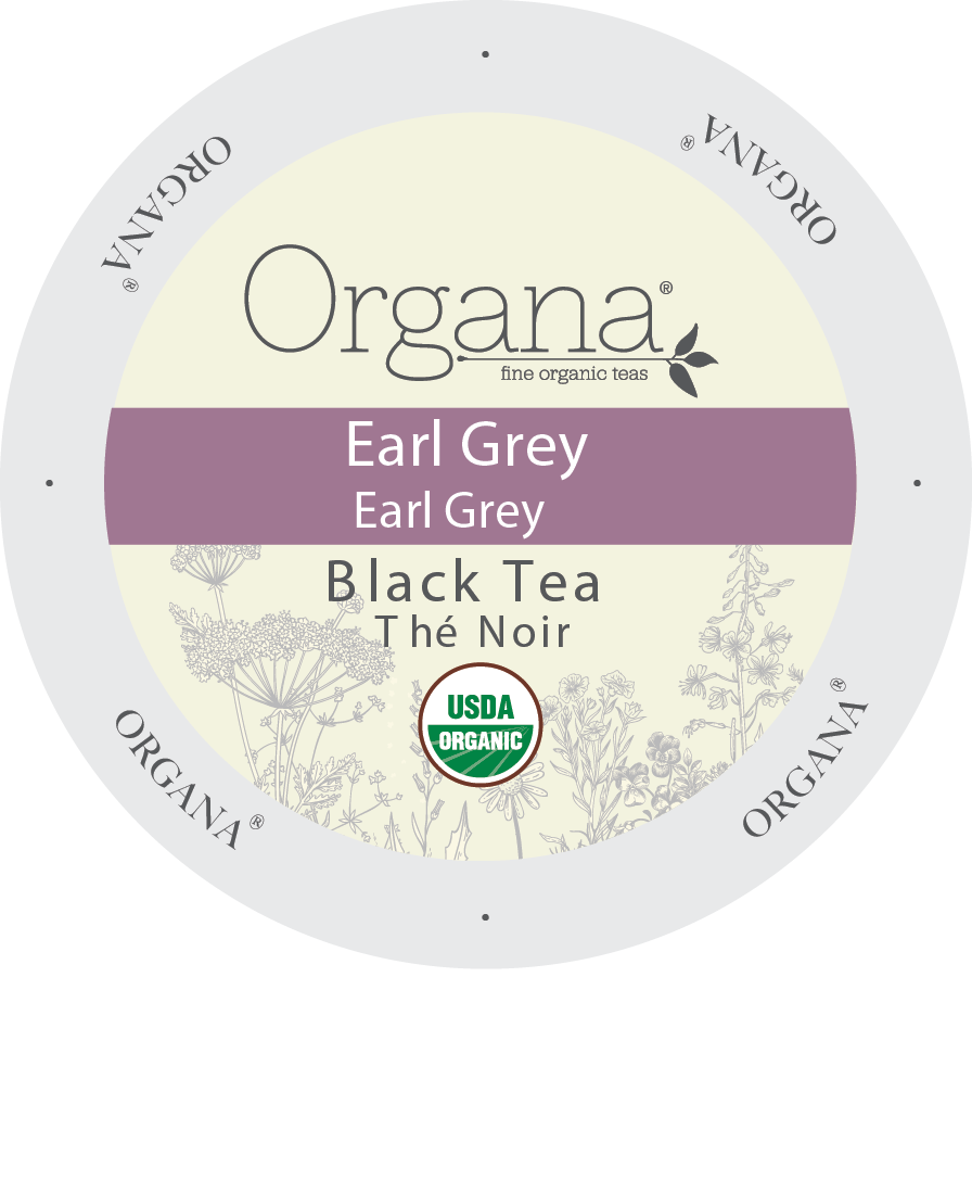 Organa Tea - EARL GREY TEA, K-cup 2.0 compatible  24 Count Sleeve