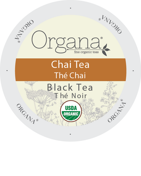 Organa Tea - Chai TEA, K-cup 2.0 compatible  24 Count Sleeve