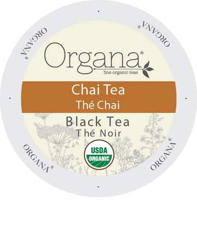 Organa Tea - Chai TEA, K-cup 2.0 compatible  24 Count Sleeve