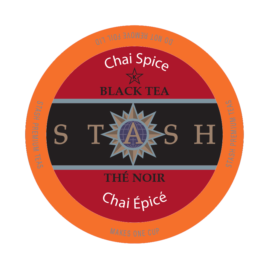 Stash Tea Chai Spice Black Tea, k-cup 2.0 compatible