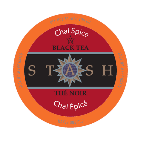 Stash Tea Chai Spice Black Tea, k-cup 2.0 compatible