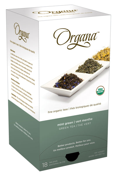 Organa Tea Pods  - Organic Mint Green Tea
