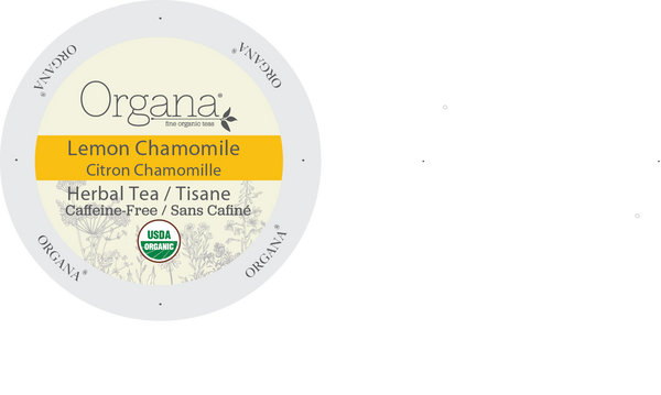 Organa Tea - LEMON CHAMOMILE TEA, K-cup 2.0 compatible  24 Count Sleeve