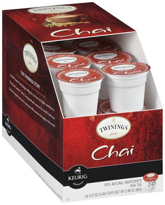Discounted - Twinings Chai Tea, k-cup compatible, 24 count Best By Date 6/2015