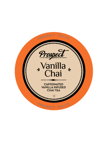 Prospect Tea Vanilla Chai Flavored Black Tea, K-cup 2.0 Compatible