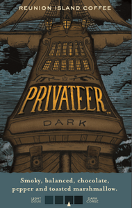 Reunion Island Privateer Dark Roast Coffee -2.5 oz - 24 Count
