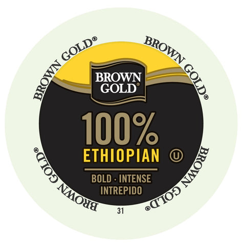 Brown Gold 100% Ethiopian, k-cup 2.0 compatible