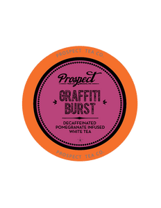 Prospect Tea Graffiti Burst Flavored  White Tea, k-cup 2.0 compatible