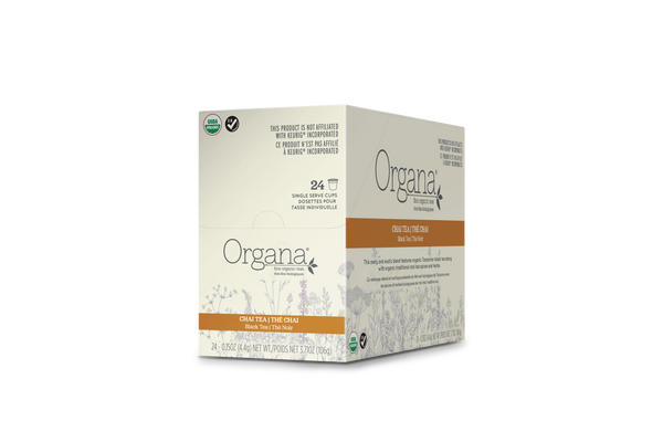 Organa Tea - Chai TEA, K-cup 2.0 compatible  24 Count Sleeve