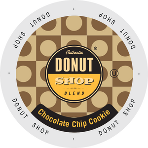 Authentic Donut Shop Chocolate Chip Cookie flavored coffee, k-cup 2.0 compatible,