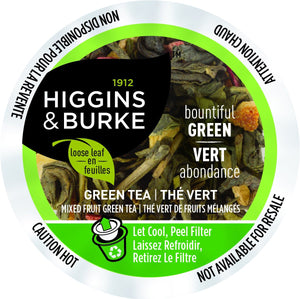 Higgins and Burke Bountiful Green Tea, k-cup 2.0 compatible (Tame Dragon)